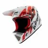 Casque Intégral Kenny Decade Graphic Trash Blanc/Rouge -Magasin de pièces de vélo pas cher casque integral kenny decade graphic trash blanc rouge