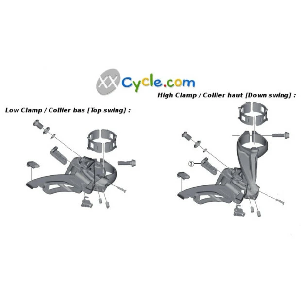 Dérailleur Avant Shimano Altus FD-M313 - Collier De Serrage Haut 34.9mm - 3x8 Vitesses 4 Dérailleur Avant Shimano Altus FD-M313 - Collier De Serrage Haut 34.9mm - 3x8 Vitesses – Image 2