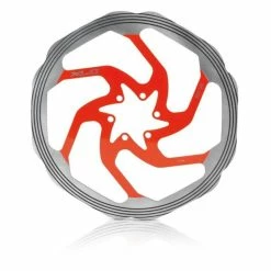 Disque XLC BR-X58 160mm Argent/rouge Usiné CNC
