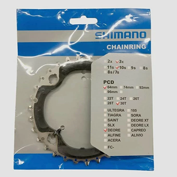 Plateau Intermédiaire Shimano Deore FC-M6000 - 30 Dents 3 Plateau Intermédiaire Shimano Deore FC-M6000 - 30 Dents