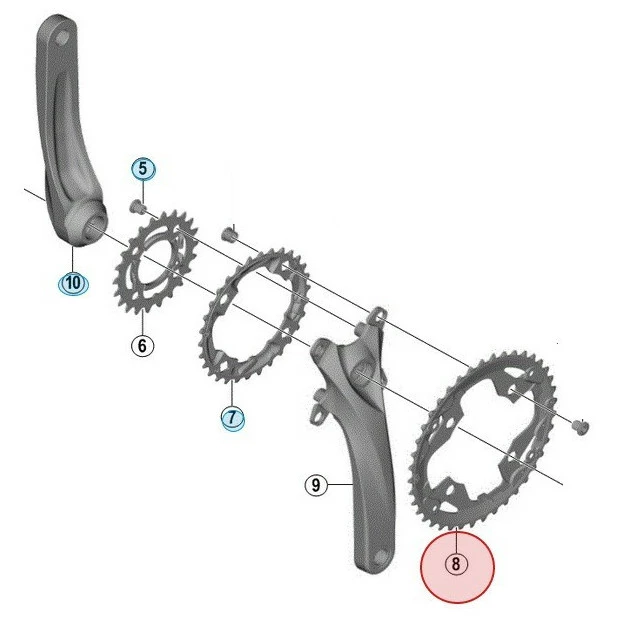 Plateau Shimano Acera FC-M3000 - 40 Dents 3 Plateau Shimano Acera FC-M3000 - 40 Dents