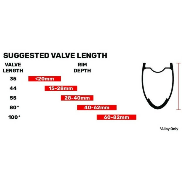 Valves Tubless VTT Stan's Notubes Universal Presta 35mm 4 Valves Tubless VTT Stan's Notubes Universal Presta 35mm – Image 2